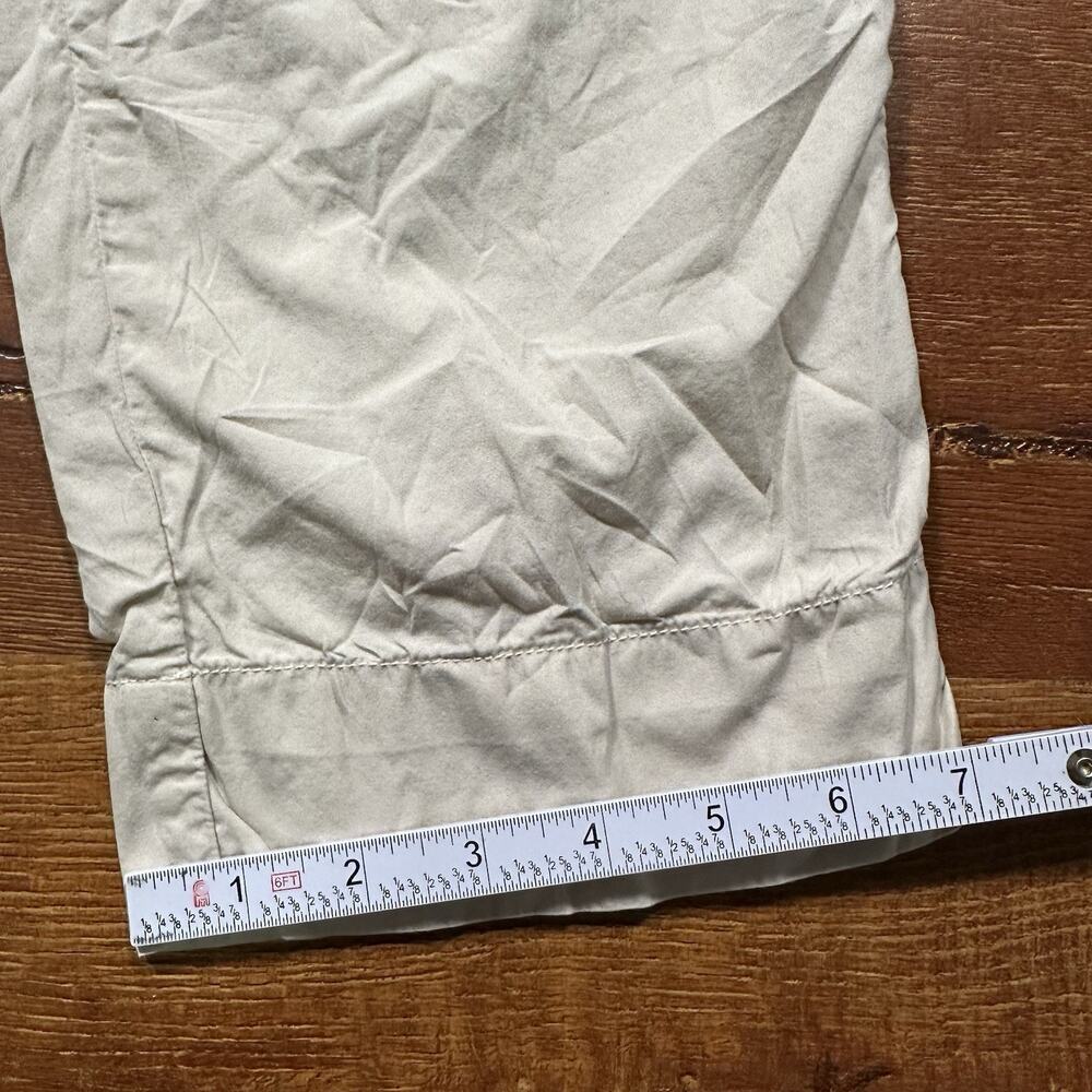SKU Save Khaki United Pants Men L Beige Woven Cotton USA Made Lightweight Lounge - Picture 8 of 13